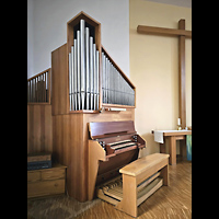 Berlin, Evangelisch-methodistische Erlöserkirche Tegel, Orgel seitlich