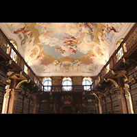Melk, Benediktinerkloster, Stiftkirche St. Petrus und Paulus, Prunkraum der Stifsbibliothek