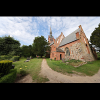 Basedow, Dorfkirche, Ansicht von Sdosten
