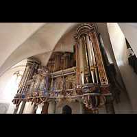 Basedow, Dorfkirche, Orgel seitlich von rechts