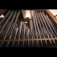 Basedow, Dorfkirche, Zungen im Oberwerk (C-Seite)