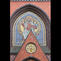 Berlin, Auenkirche, Mosaik ber dem Hauptportal (quasi hinter der Orgel)