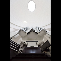 Berlin, St. Hedwigs-Kathedrale, Spieltisch mit Blick auf Hauptwerksprospekt