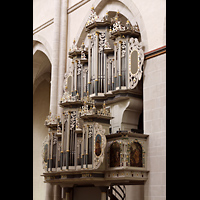 Braunschweig, Klosterkirche St. Mariae, Orgel seitlich von der Chortrennwand aus gesehen