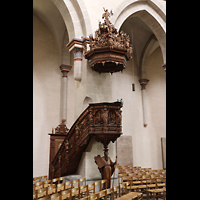 Braunschweig, Klosterkirche St. Mariae, Kanzel aus Lindenholz von 1622