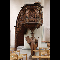 Braunschweig, Klosterkirche St. Mariae, Kanzel aus Lindenholz von 1622