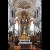 Cham, St. Jakob, Altar und neobarocker Hochaltear
