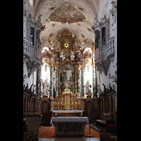 Cham, St. Jakob, Altar und neobarocker Hochaltear