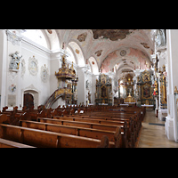 Cham, St. Jakob, Innenraum seitlich