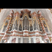 Cham, St. Jakob, Hauptorgelprospekt perspektivisch