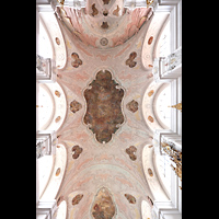 Cham, St. Jakob, Deckenfresko 'Die Schlacht von Clavijo' (Johann und Otto Gebhard, 1750)