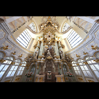 Dresden, Frauenkirche, Hochaltar mit Orgel
