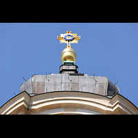 Dresden, Frauenkirche, Kreuz auf der Laterne der Kuppel