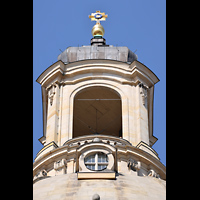 Dresden, Frauenkirche, Laterne mit Kreuz