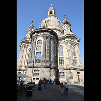 Dresden, Frauenkirche, Auenansicht von Osten von der Salzgasse