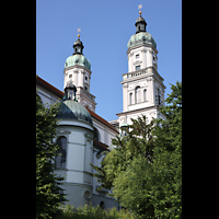 Kempten, Basilika St. Lorenz, Ansicht von Nordosten