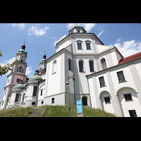 Kempten, Basilika St. Lorenz, Ansicht von Sdosten mit Kuppel