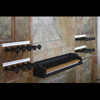 Kempten, Basilika St. Lorenz, Spieltisch der (separaten) Laurentiusorgel