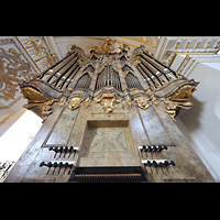 Kempten, Basilika St. Lorenz, Laurentiusorgel mit Spieltisch perspektivisch