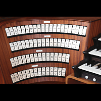 Kempten, Basilika St. Lorenz, Linke Registerstaffel der Hauptorgel