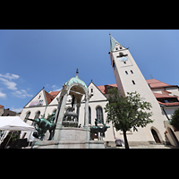 Kempten, St. Mang, St. Mang Brunnen und -Kirche