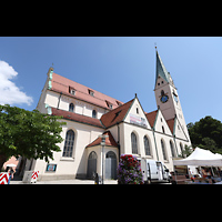 Kempten, St. Mang, Ansicht vom St. Mang Platz von Sdwesten