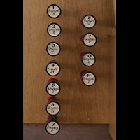 Kempten, St. Mang, Linke Registerstaffel der Chororgel