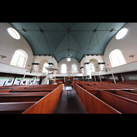 Leer, Groe Kirche, Innenraum in Richtung Altar