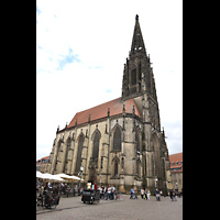 Mnster, St. Lamberti, Ansicht von Nordwesten vom Drubbel