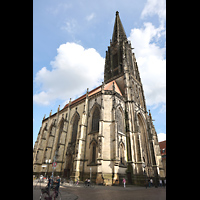 Mnster, St. Lamberti, Ansicht von Nordwesten vom Drubbel