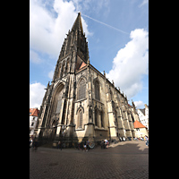 Mnster, St. Lamberti, Ansicht von Sdwesten vom Prinzipalmarkt