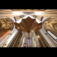 Mnster, St. Lamberti, Rckseite der Orgel mit Blick zum Chor