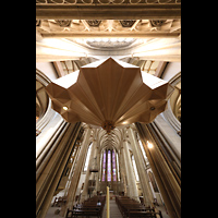 Mnster, St. Lamberti, Rckseite der Orgel mit Blick zum Chor