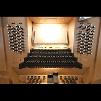 Mnster, St. Lamberti, Spieltisch beleuchtet