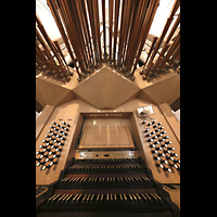 Mnster, St. Lamberti, Spieltisch und Chamaden perspektivisch