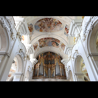 Niederaltaich, Benediktinerabtei, Basilika St. Mauritius, Orgelempore
