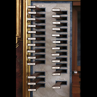 Niederaltaich, Benediktinerabtei, Basilika St. Mauritius, Linke Registerstaffel