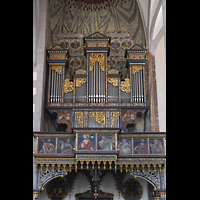 Nrdlingen, St. Georg, Seitenorgel im rekonstruierten sptgotischen Prospekt