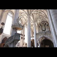 Nrdlingen, St. Georg, Kanzel und Hauptorgel