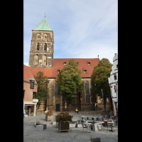 Rheine, St. Dionysius, Ansicht vom Marktplatz von Sden