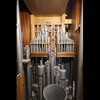 Rheine, St. Dionysius, Pfeifen im Hauptwerk mit hochgebnktem Kornett