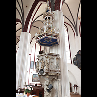 Tangermnde, St. Stephan, Barocke Kanzel