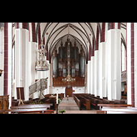 Tangermnde, St. Stephan, Hauptschiff in Richtung Orgel