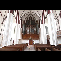 Tangermnde, St. Stephan, Hauptschiff in Richtung Orgel