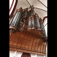 Tangermnde, St. Stephan, Orgel seitlich von unten