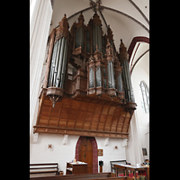 Tangermnde, St. Stephan, Orgel seitlich von unten