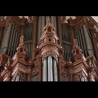 Tangermnde, St. Stephan, Schnitzwerk auf dem Rckpositiv