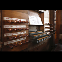 Tangermnde, St. Stephan, Spieltisch seitlich