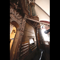 Tangermnde, St. Stephan, Spieltisch und Orgel seitlich