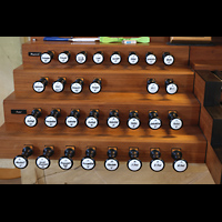 Vilshofen, Stadtpfarrkirche St. Johannes der Tufer, Linke Registerstaffel